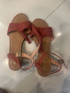 Bata Red Sandals