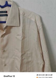 FINE Cotton Excalibur Striped Shirt XL 42