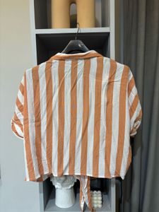 Striped Shirt With Tieup