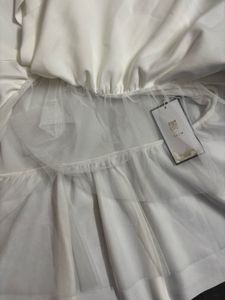 White Ruffle Off-Shoulder Midi Dress