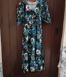 Dark Green Mosaic Dress