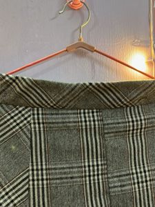 Check pleated Skirt
