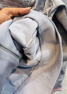 🇮🇹Italy Imported Silver Zip-Up Jacket