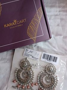 Kundan Studded Chandbali Earrings