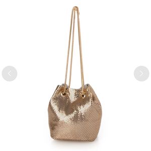 imported Gold Metal Mesh Handbag