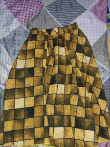 Vintage Checkerboard Skirt