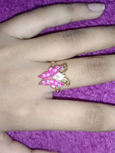 Butterfly Rings - Pink &amp; Black Combo