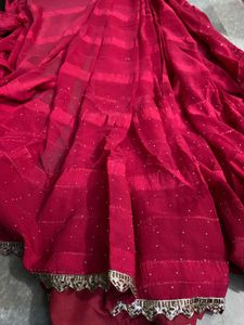Saree With Heavy Blouse