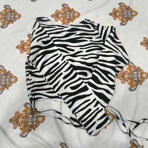 Zebra Print Crop Top
