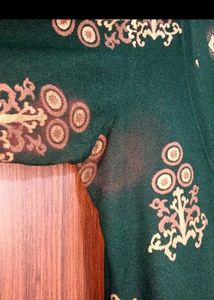 Libas Green Printed Leyered A-Line Kurta