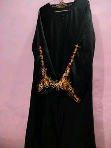 Elegant Black Embroidered Abaya