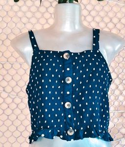 SizeM/L 🎁Buy 2 Get 1 Free 🎁Polka Dot Crop Top
