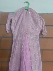 Lavender Sequin Ethnic Gown