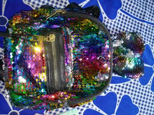 sequin backpack 🥰