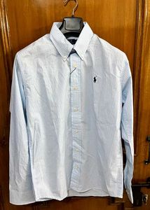 POLO RALPH LAUREN BLUE VERTICAL STRIPES SHIRT