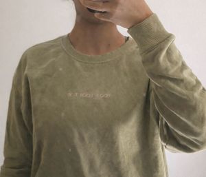Olive Green Long Sleeve Top