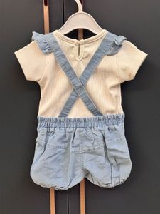 Mayoral Baby Blue Romper Outfit