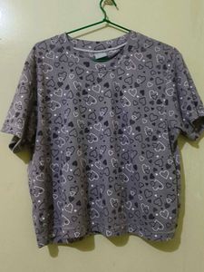Heart Print Tee