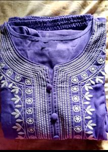 Full Embroidery Women 3 Piece Kurta Set M size