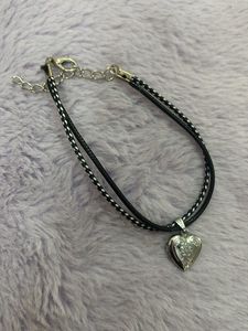 Lovers heart pendant &amp; Bracelet 🖤