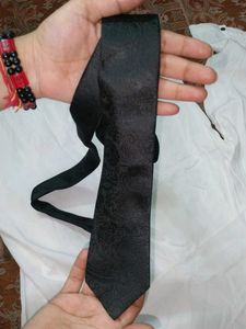 Black Patterned Tie
