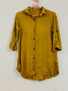 Mustard Button-Down Shirt