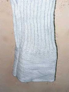 Winter Ribbed Cardigan Light Blue