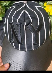 NY Striped Trucker Hat