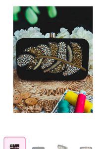 Nr By Nidhi Rathi Hand Embroidered Clutch