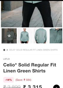Celio Linen Men&#39;s Shirt