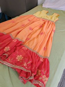 Cute Orange &amp; Yellow Dress