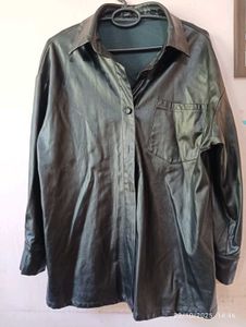 shein Light leather shirt in free size.