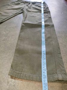 Vintage ZARA 1975 Green Denim Carpenter Pant