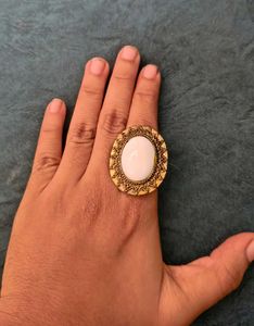 Vintage Oval Faux Stone Ring