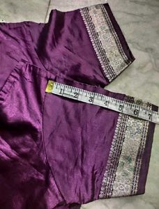 Purple Color Silk Blouse,Read Description