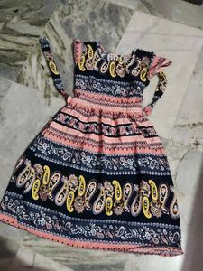 Paisley Print Dress