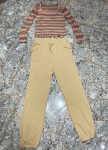 Ribbed Pant&top