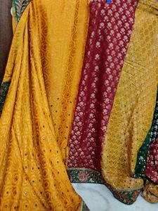 A Crape Benaras Saree