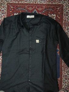 Linen Club XL Black Shirt