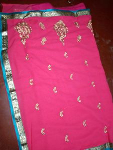 Saree + Stiched Blouse
