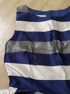 Striped Fit &amp; Flare Party Dress