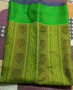 Elegant Beautiful Self Woven Cotton Silk Saree