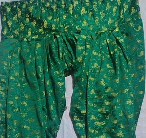 satin printed Patiala suit