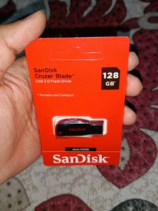 SANDISK PENDRIVE 128GB NEW SEALED PACK