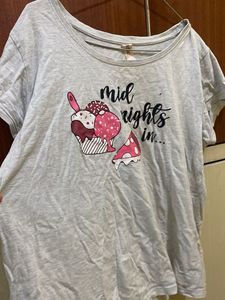 Grey 'Midnights In...' Graphic Tee (Max )