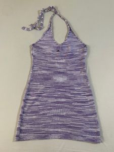 Beachy Halter Lavender Dress