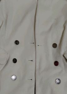 Cream Colour Blazer| Length= 28