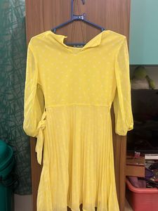 Cute Polka Dotted Mini Dress