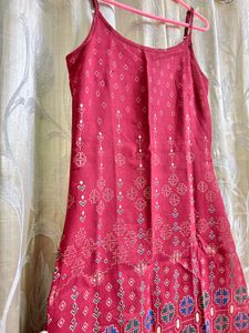 Maroon Printed Kurti