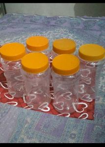 Plastic Kitchen Containers (Set of 6)